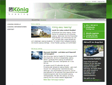 Tablet Screenshot of koenig-leasing.com